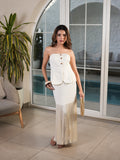 Santorini Fringe Skirt