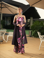 Iris Flower Halter Neck Co-ord Set